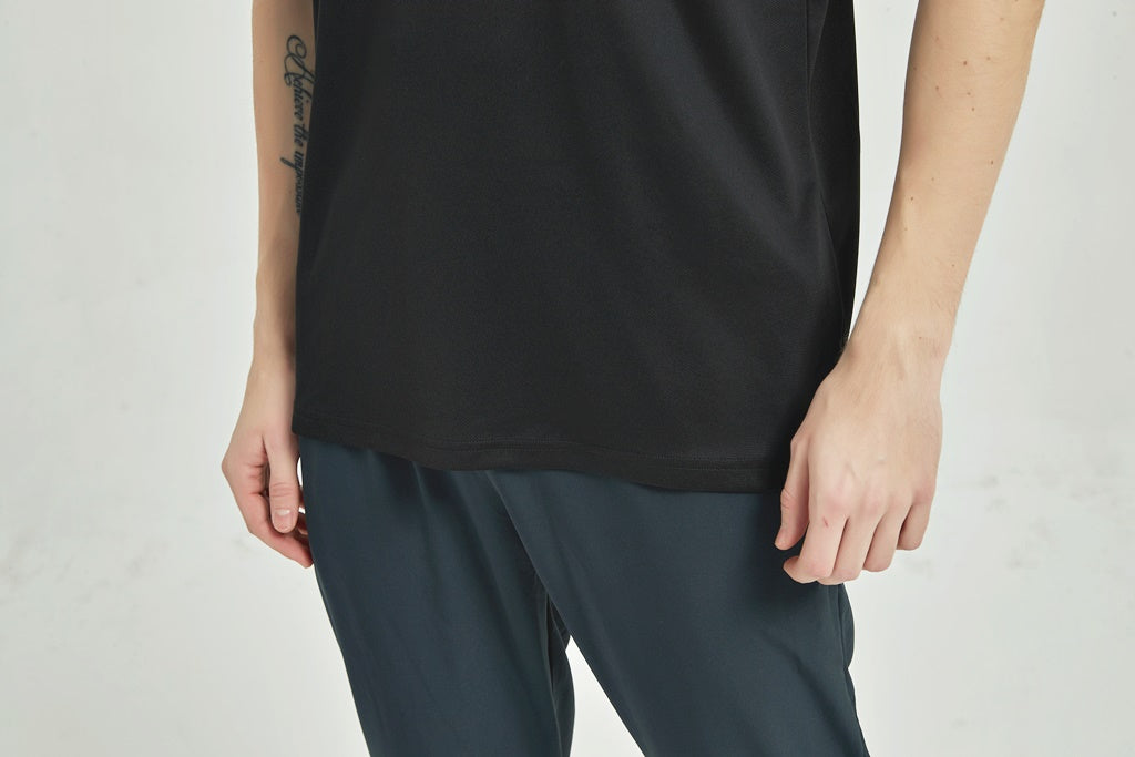 Men's Dry Fit Polo T Shirt Black