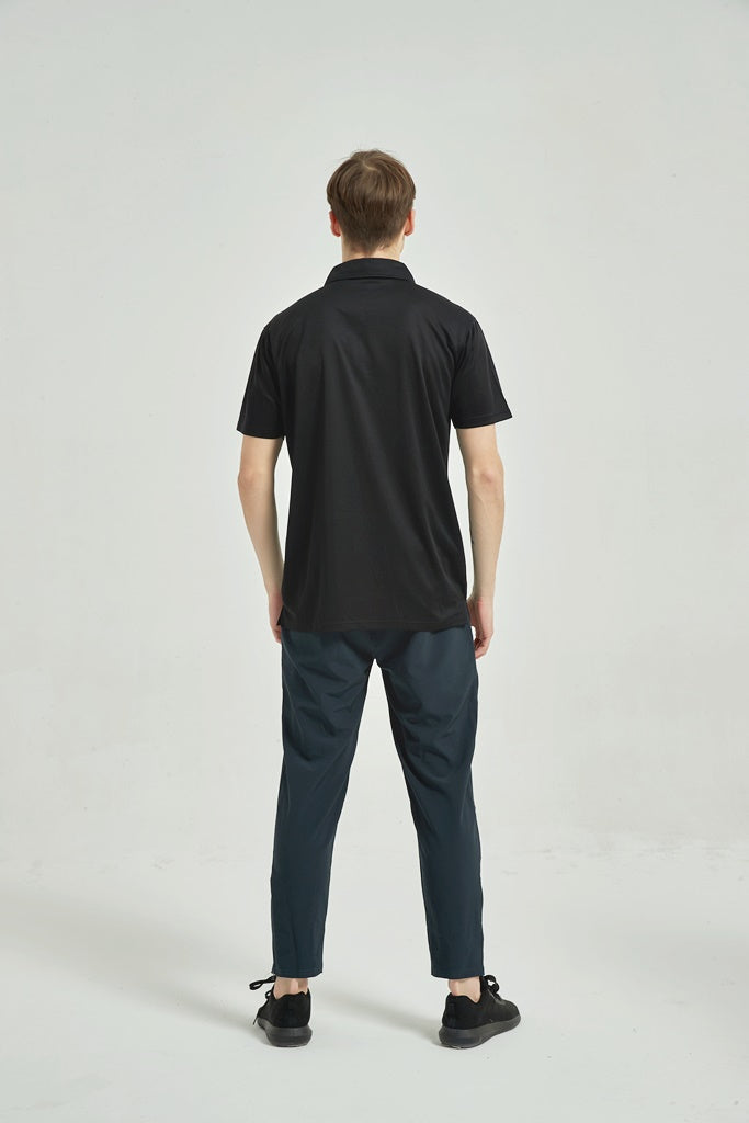 Men's Dry Fit Polo T Shirt Black
