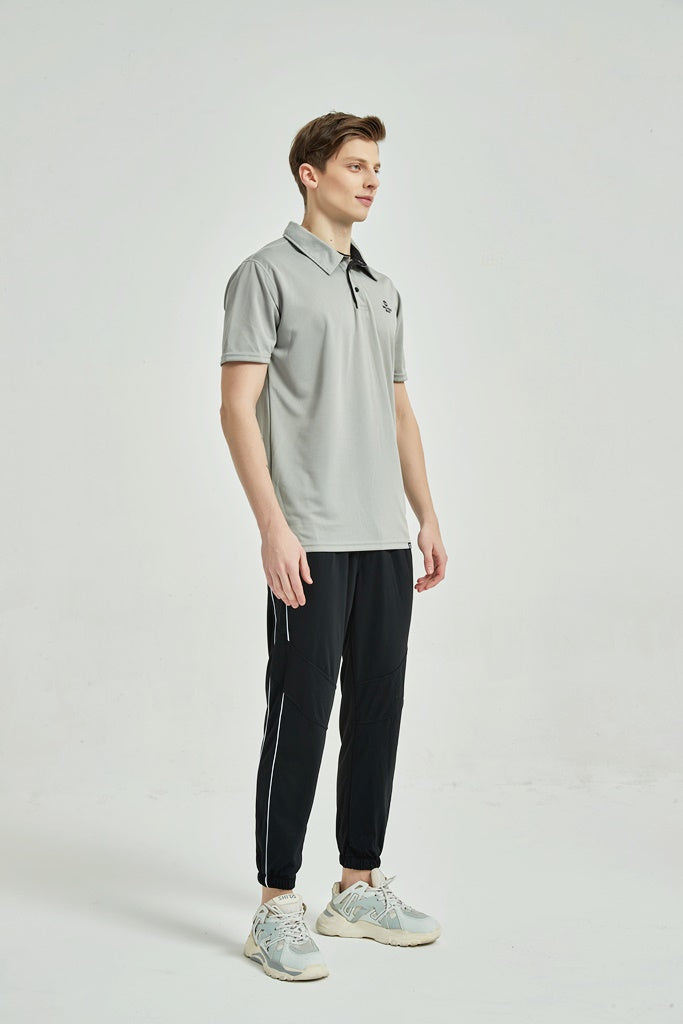 Men's Dry Fit Polo T Shirt Lt Grey