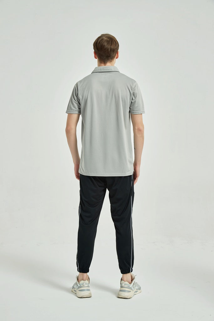 Men's Dry Fit Polo T Shirt Lt Grey