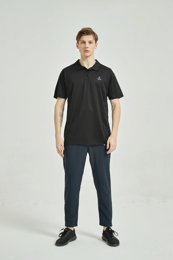 Men's Dry Fit Polo T-Shirt Black