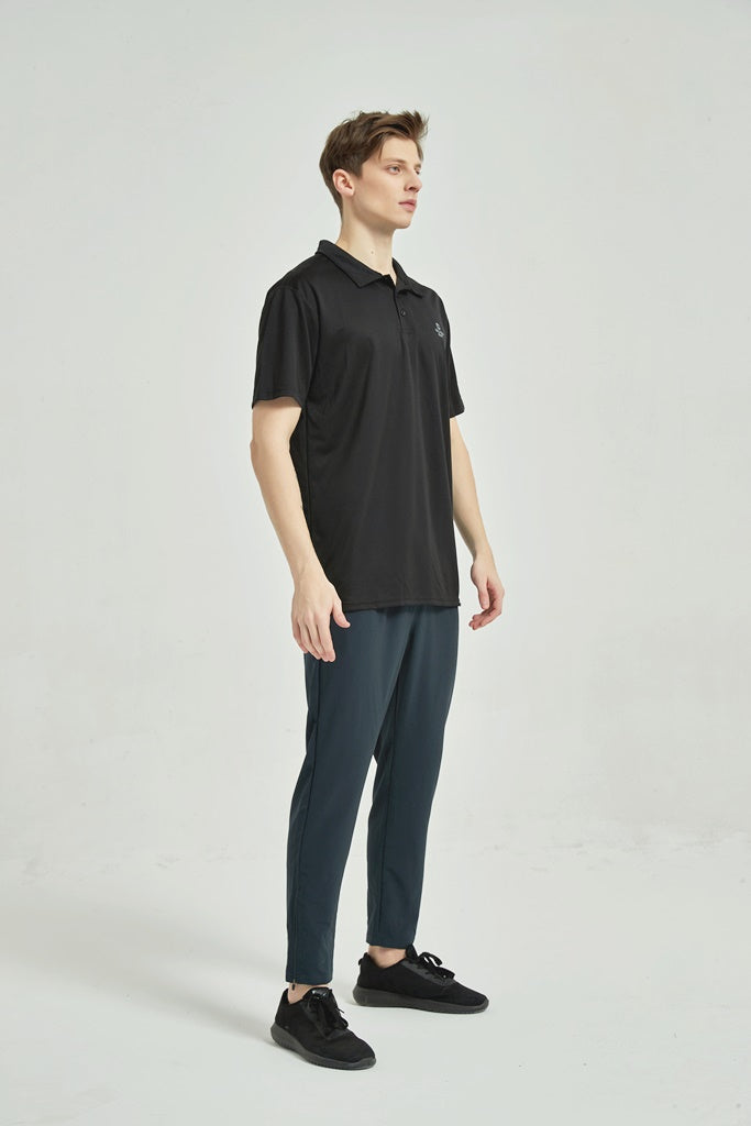 Men's Dry Fit Polo T-Shirt Black