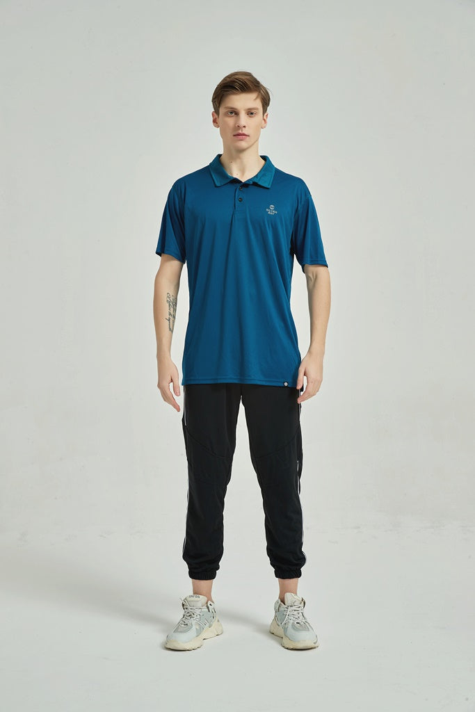 Men's Dry Fit Polo T-Shirt Peacock