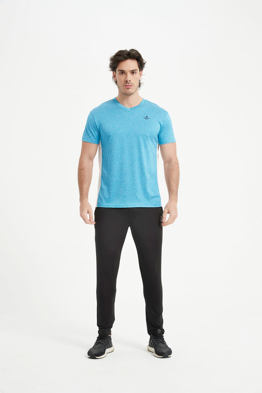 Men's V Neck Set-In Short Sleeve T-Shirt