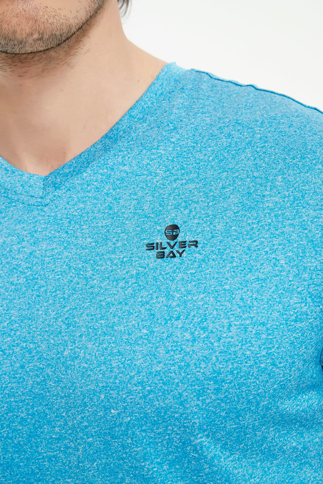 Men's V Neck Set-In Short Sleeve T-Shirt