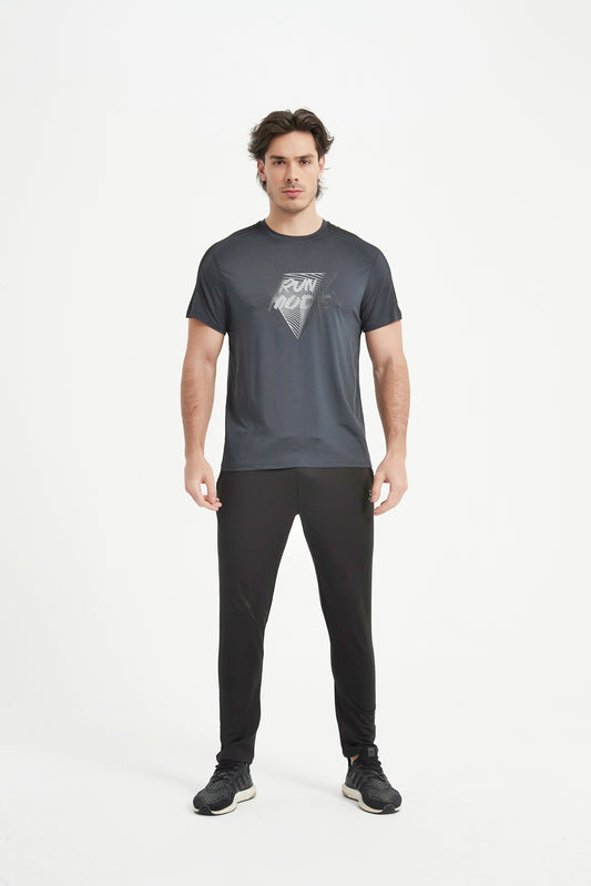 Men's Short Sleeved Crew Neck Set In Sleeved Tee