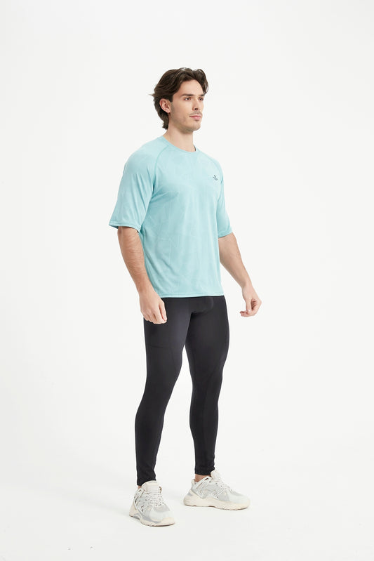 Men's Short Sleeved Crew Neck Raglan Sleeved Tee
