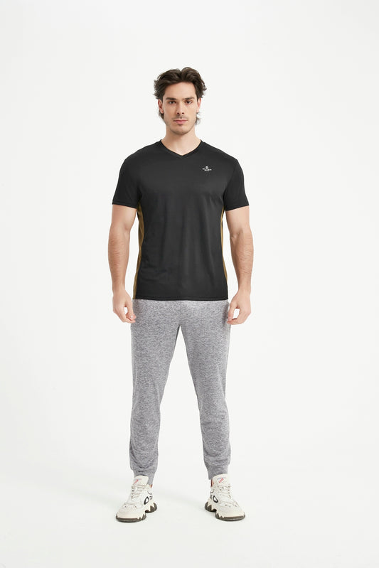 Men's V Neck Set-In Short Sleeve T-Shirt