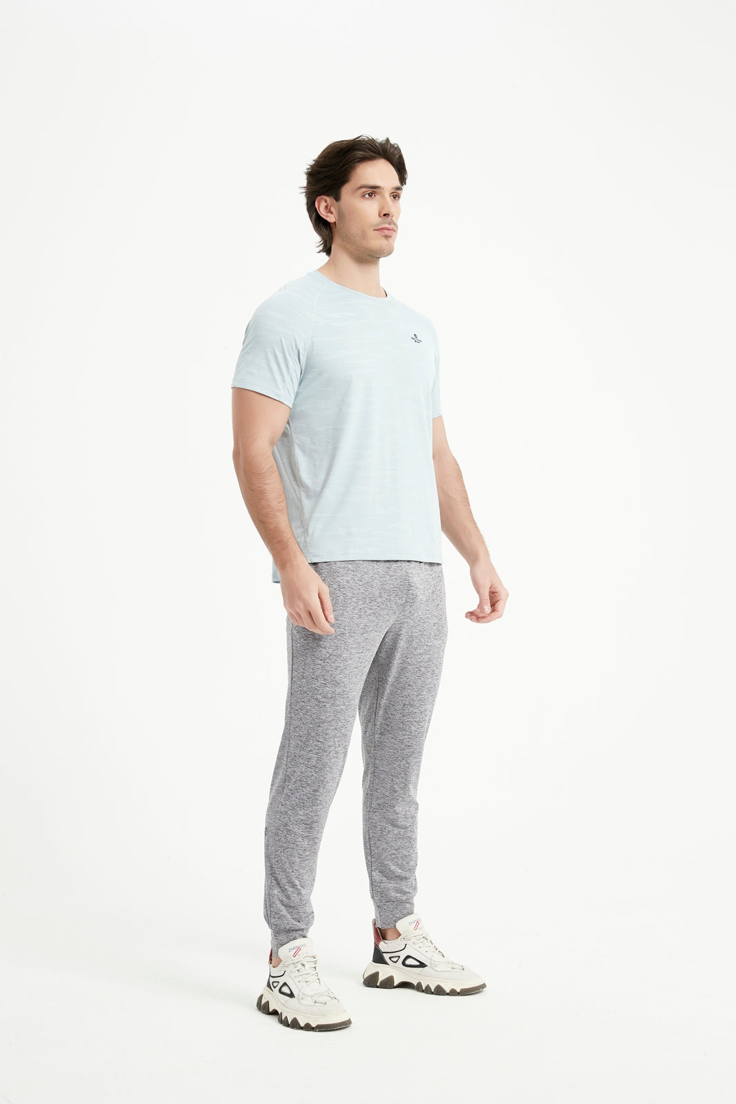 Men's Short Sleeved Crew Neck Raglan Sleeved T-Shirt