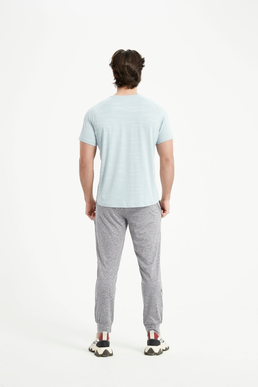 Men's Short Sleeved Crew Neck Raglan Sleeved T-Shirt