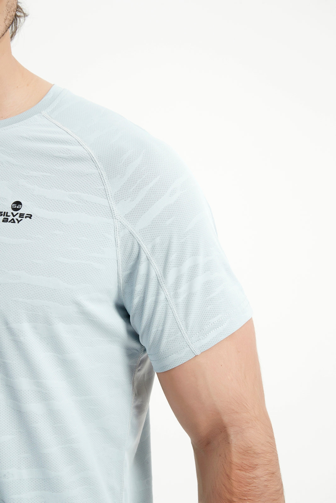 Men's Short Sleeved Crew Neck Raglan Sleeved T-Shirt