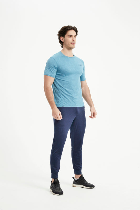Men's Short Sleeved Crew Neck Set-In Sleeved Tee