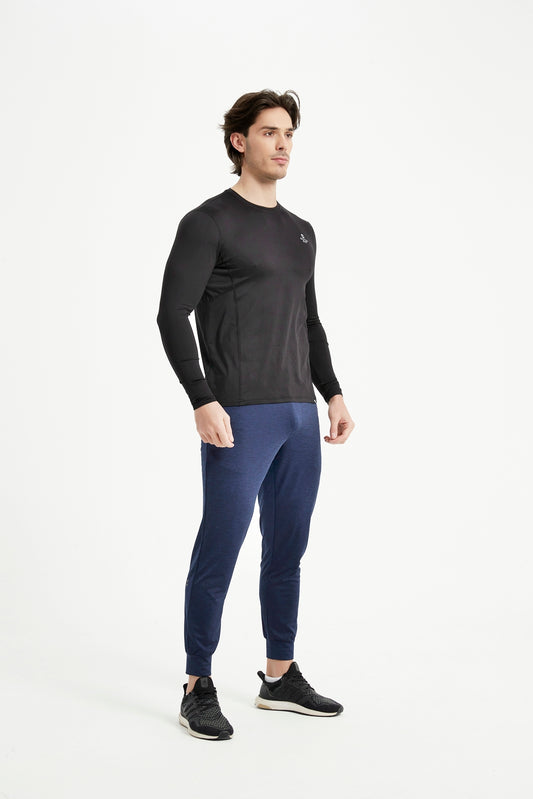 Men's Crew Neck Long Raglan Sleeve Tee