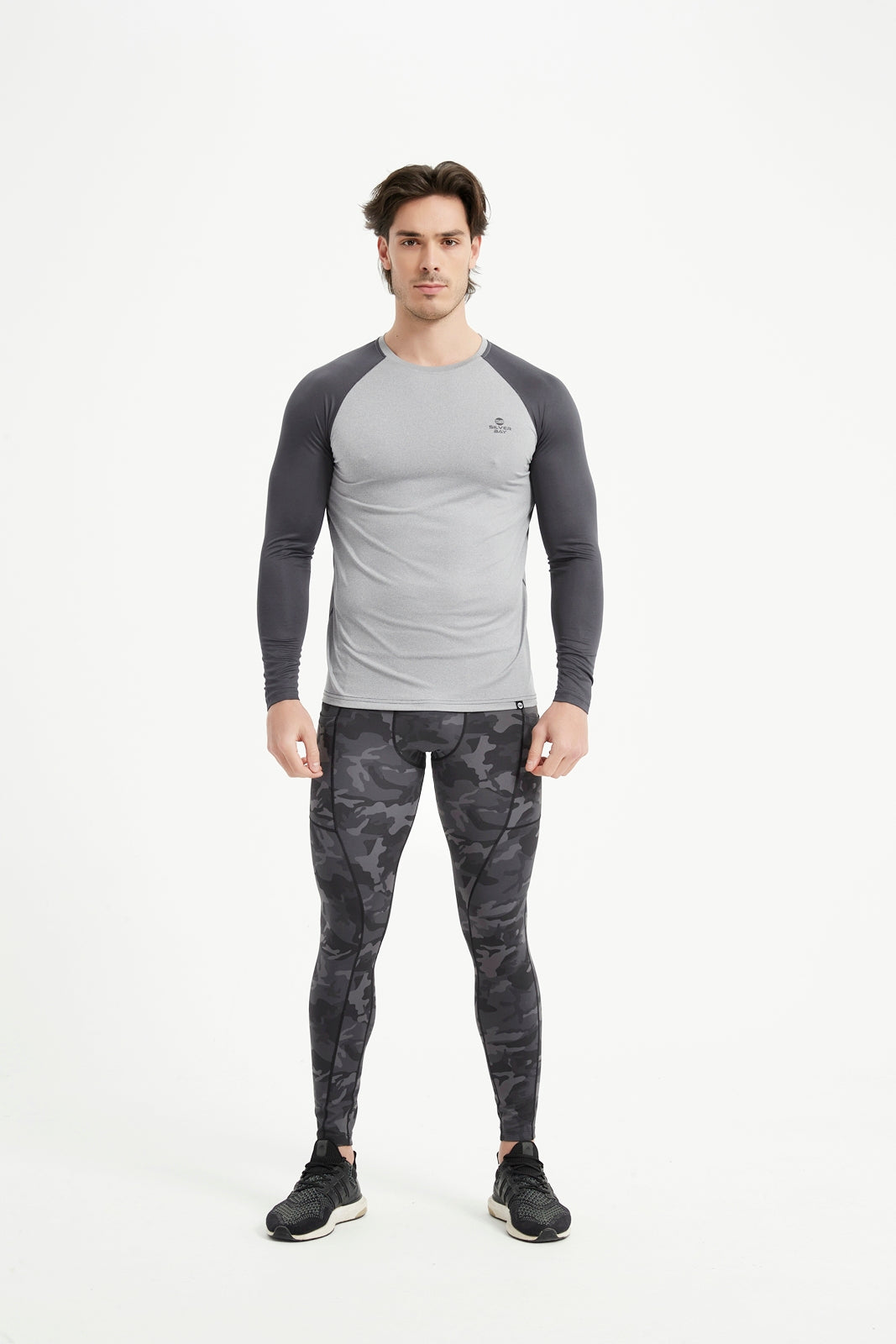 Men's Crew Neck Long Raglan Sleeve Tee