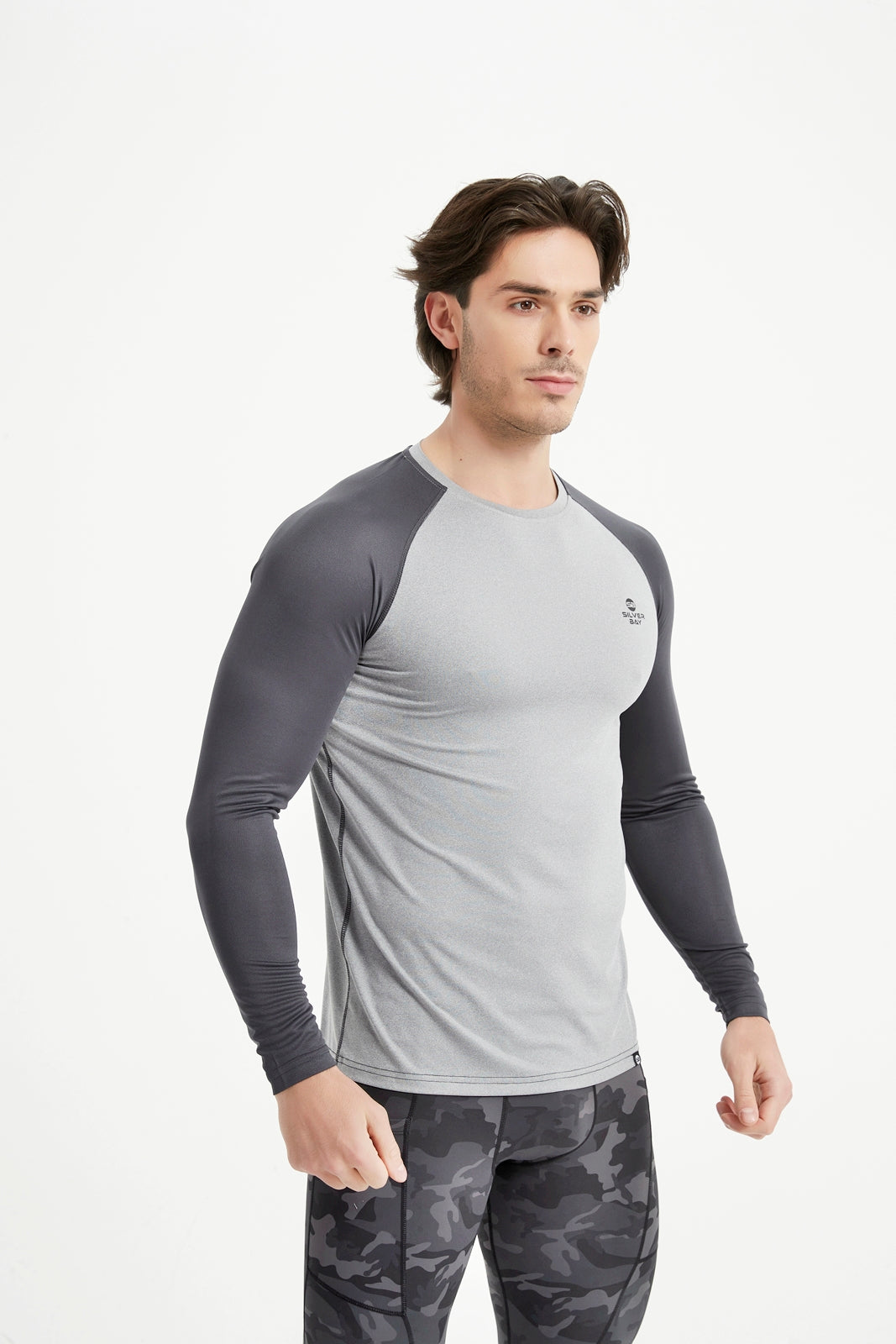 Men's Crew Neck Long Raglan Sleeve Tee