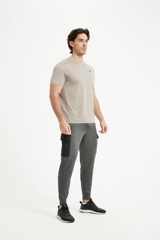 Men's Short Set-In Sleeved Crew Neck T-Shirt
