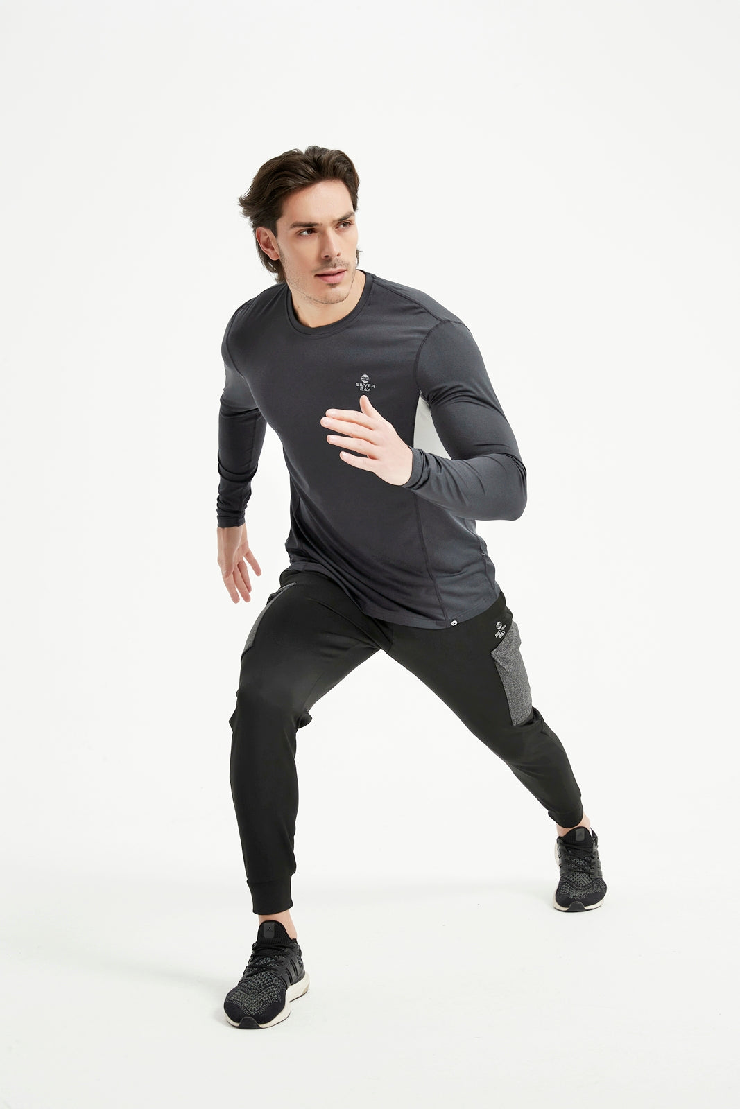 Men's Crew Neck Long Raglan Sleeve Tee