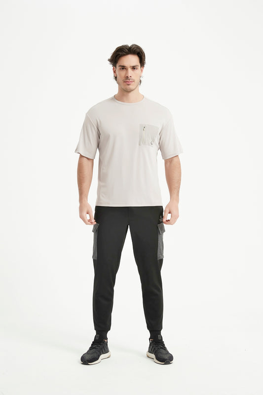 Men's Short Sleeved Crew Neck Set In Sleeved T-Shirt