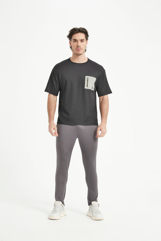 Men's Short Sleeved Crew Neck Set In Sleeved T-Shirt