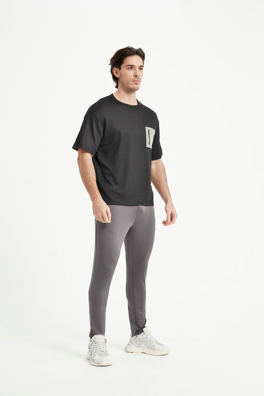 Men's Short Sleeved Crew Neck Set In Sleeved T-Shirt