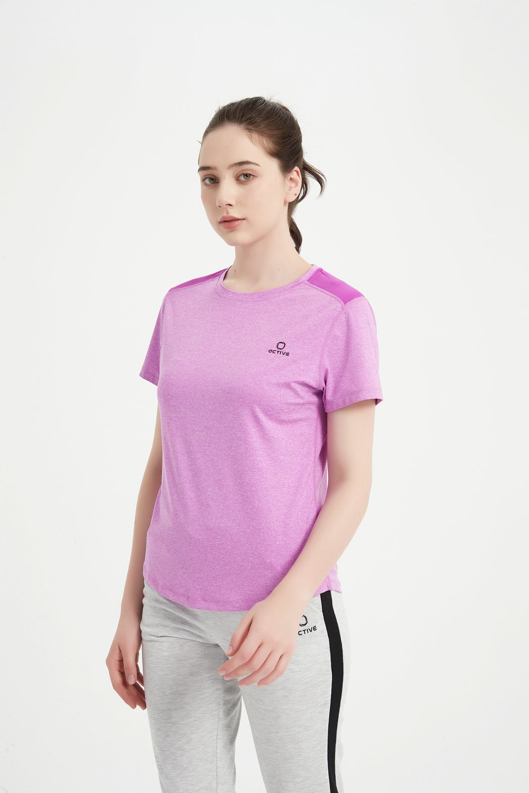 Women's Short Set-In Sleeve Crew Neck Tee