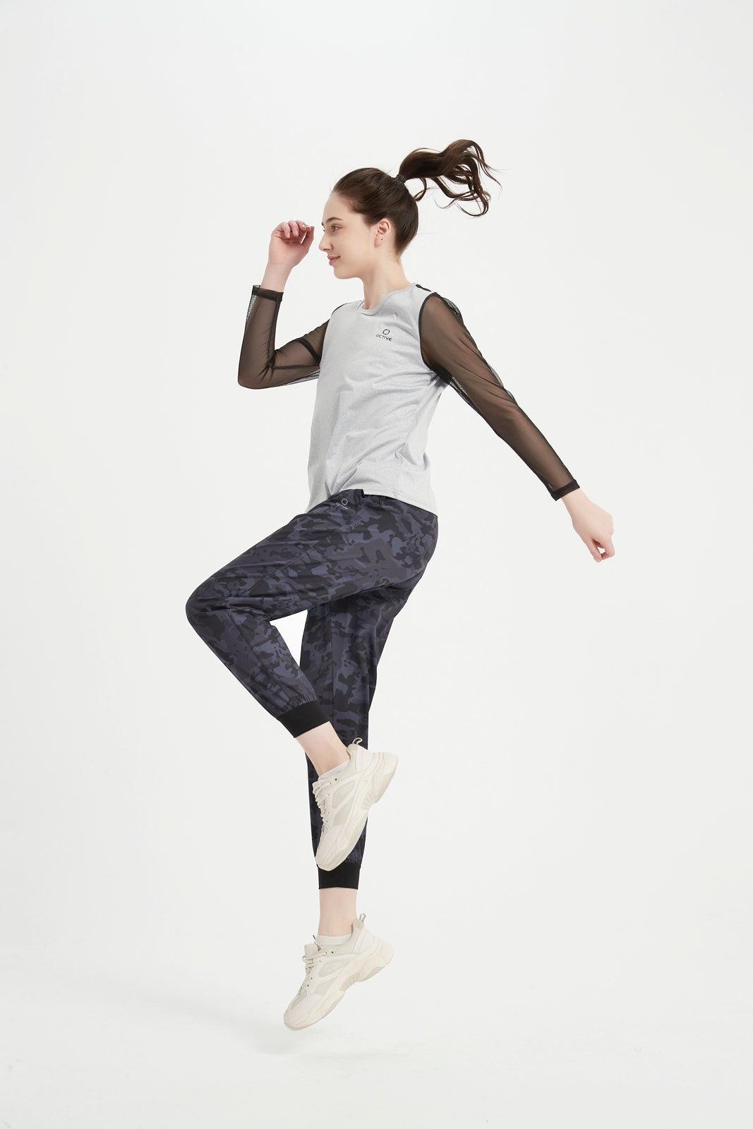 Women's LS Scoop Neck Raglan Tee