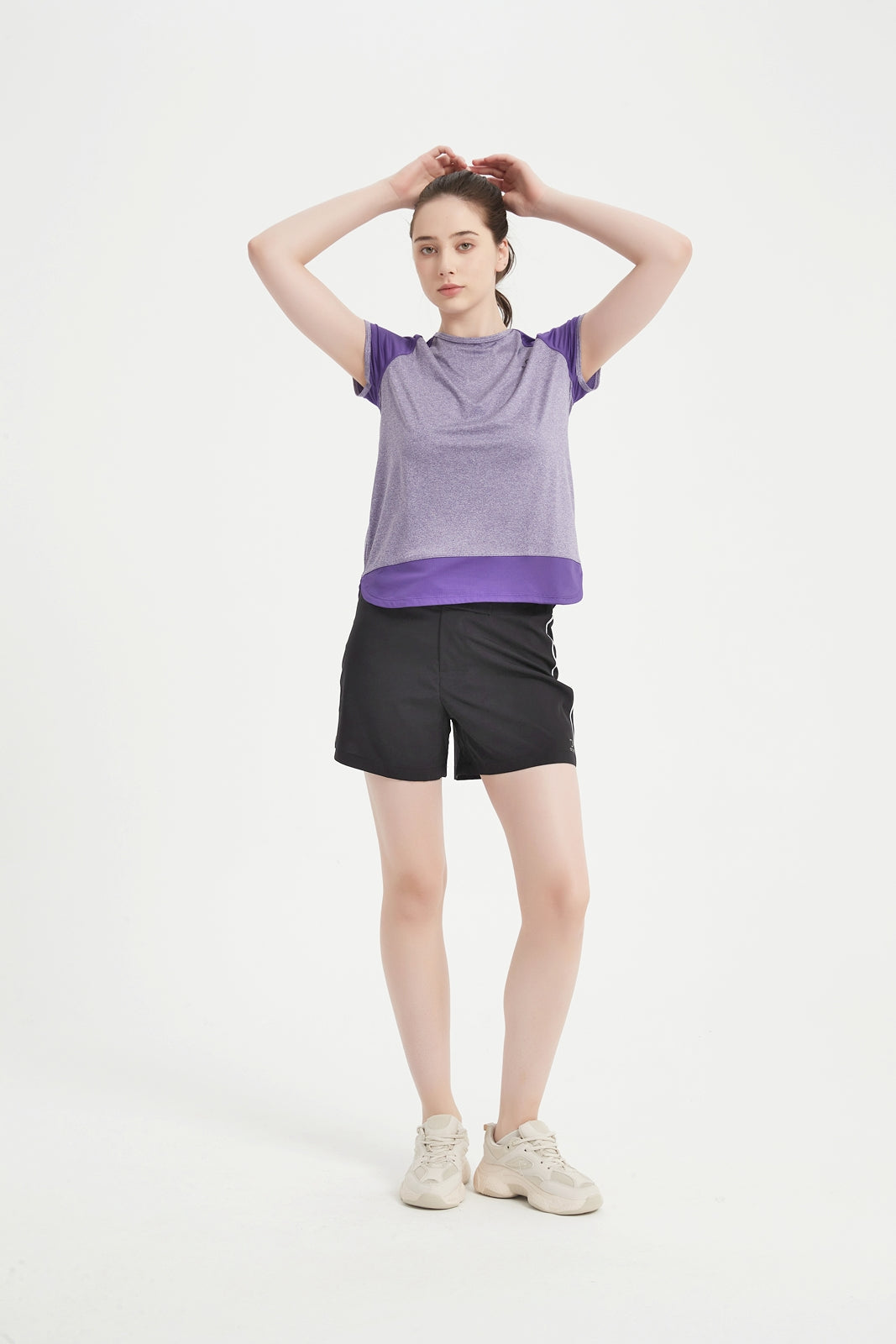 Women's Short Set-In Sleeve Crew Neck Tee