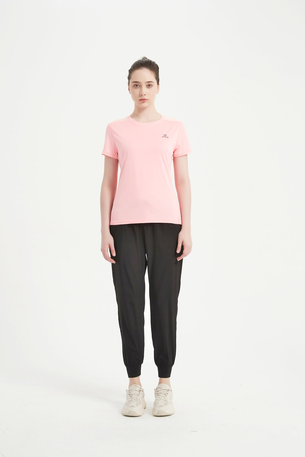 Women's Short Sleeved Printed Mesh Tee