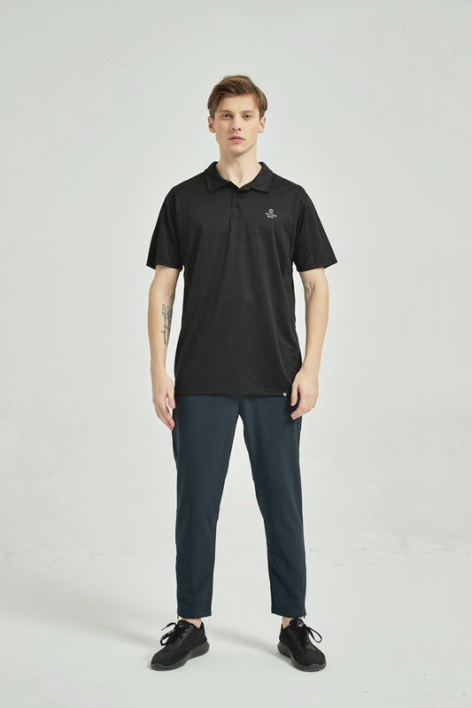 Men's Dry Fit Polo T-Shirt Black
