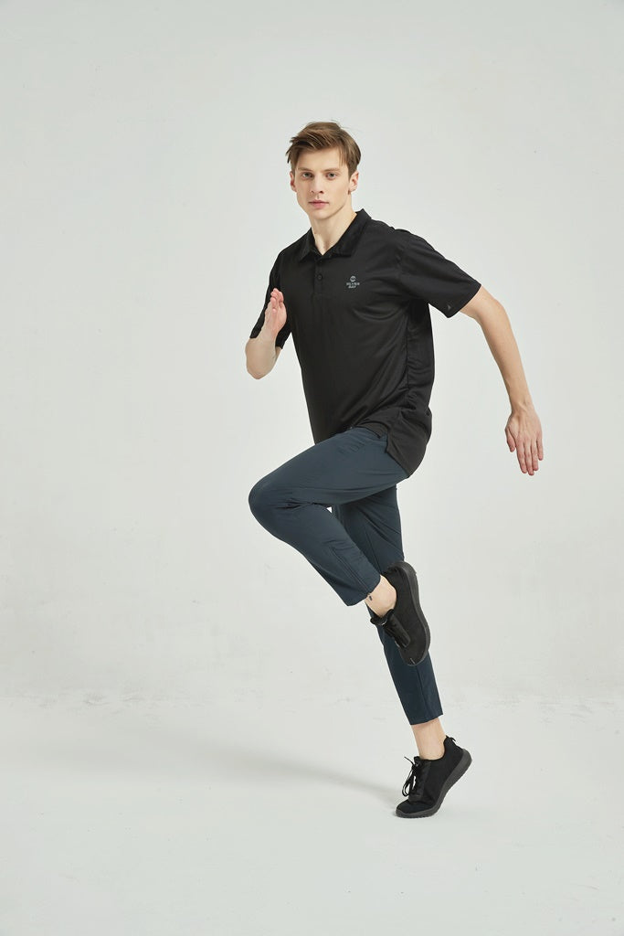 Men's Dry Fit Polo T-Shirt Black