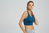 Medium Impact Crossed Back Long Line Bra - octivesports