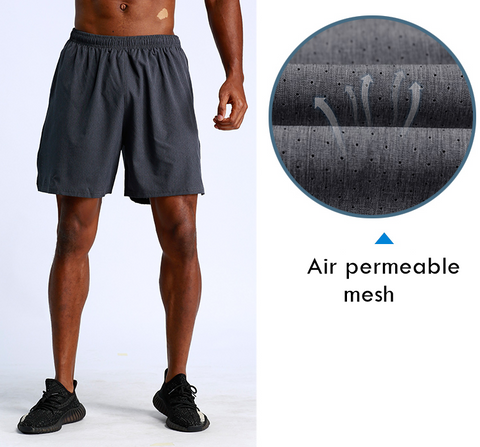 Men's Running Mesh Short Dk Grey