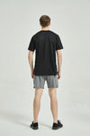 Men's Dry Fit Printed T Shirt Black