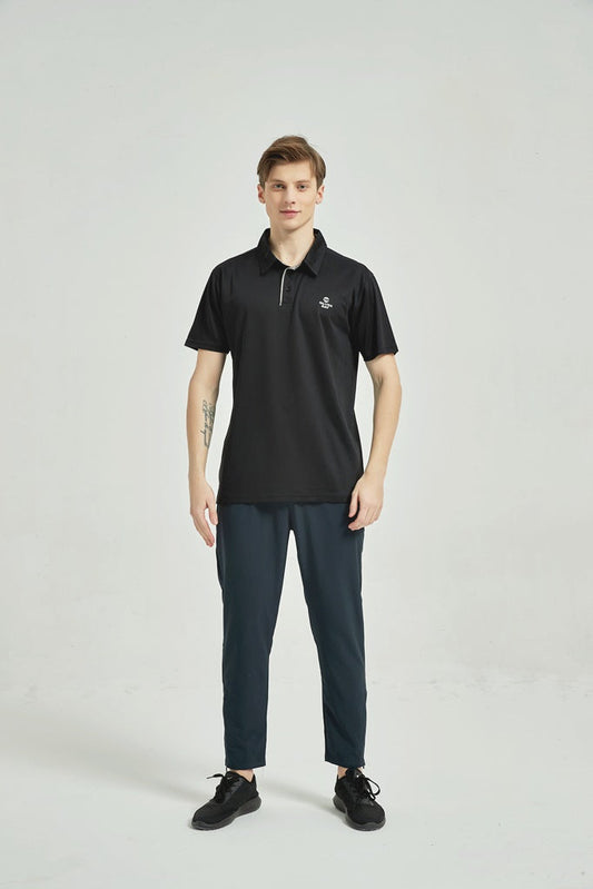 Men's Dry Fit Polo T Shirt Black