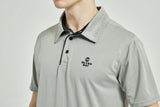 Men's Dry Fit Polo T Shirt Lt Grey