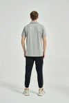 Men's Dry Fit Polo T Shirt Lt Grey