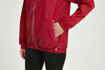 Women's Windbreaker Reflective Rose Red