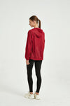 Women's Windbreaker Reflective Rose Red