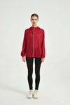 Women's Windbreaker Reflective Rose Red