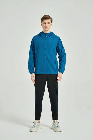 Men's Water Repellent Windbreaker Peacock