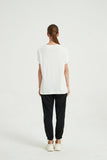 Women's Cotton Printed T Shirt White