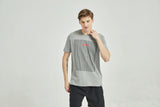 Men's Cotton Printed T Shirt Grey
