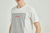 Men's Cotton Printed T Shirt White