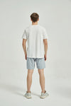 Men's Cotton Printed T Shirt White