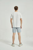 Men's Cotton Printed T Shirt White