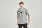 Men's Cotton Printed T Shirt Grey