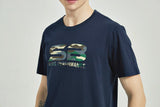 Men's Cotton Printed T Shirt Navy