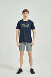 Men's Cotton Printed T Shirt Navy