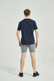 Men's Cotton Printed T Shirt Navy