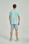 Men's Cotton Printed T Shirt SeaGreen